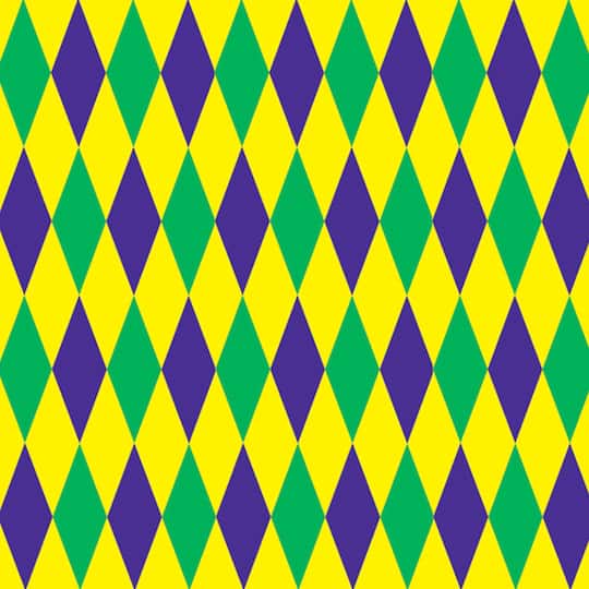 Beistle 4ft. x 30ft. Mardi Gras Harlequin Backdrop